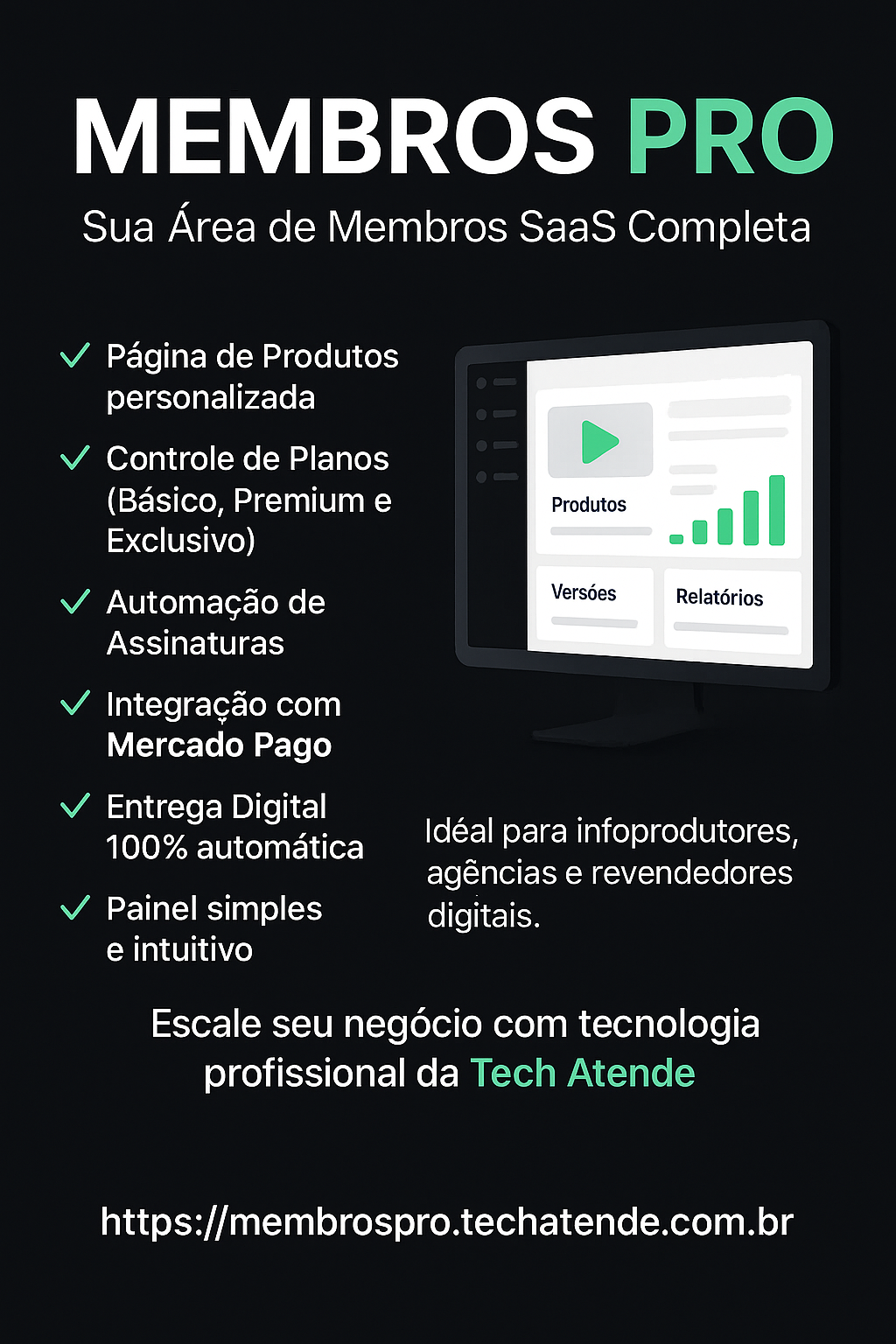 Membros PRO – Área de Membros SaaS para Produtos Digitais